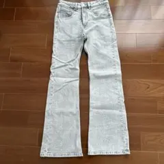 H&M DIVIDED グレー ブーツカットデニム EUR 36