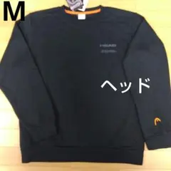 M ヘッド トレーナー 新品 メンズ 裏起毛 ブラック