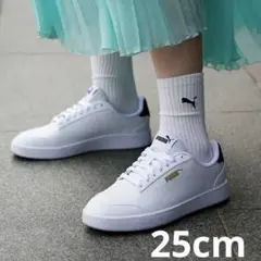 PUMA ホワイト パープル スニーカー