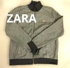 最終お値下げ★ZARA ハイネック グレー ジッパーブルゾン