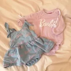 【70・80】Barbie ロンパース・カバーオール セット