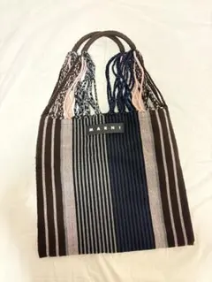 し*こ様 MARNI ストライプ トートバッグ - メルカリ