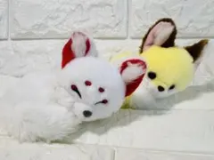 ちょコンとキツネ　ぬいぐるみ　わたあめ　こんぺいとう