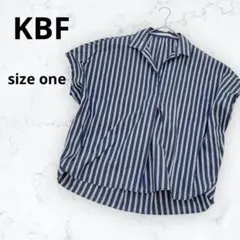 KBF アーバンリサーチ シャツ 抜き襟 ストライプ ビッグ スキッパーシャツ
