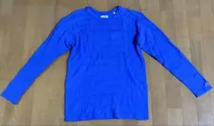 ハリウッドランチマーケット　ストレッチフライス 長袖Tシャツ　ブルー