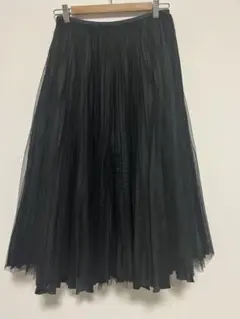 【コムデギャルソン】AD2004　ロングスカート 黒　M チュール　フレア BLACK COMME des GARCONS - 【美品】 BLACK COMME des GARCONS