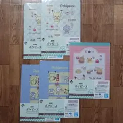 ポケピース 一番くじ J賞 ダイナーステーショナリー クリアファイル 5枚セット