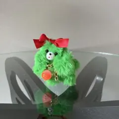 レトロポッピ　わんちゃん　みどり　手乗りぬいぐるみ