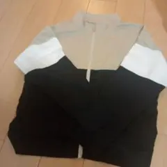 KIDS(男女兼用)UVカットカラーブロックブルゾン(長袖) 120　GU