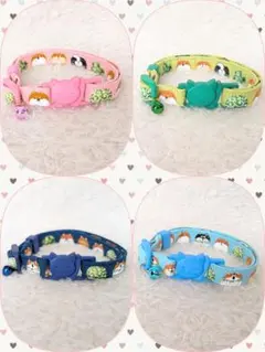 ❀柴犬柄❀4本セット,ねこちゃん首輪