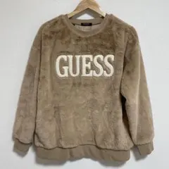 GUESS ブラウン ファートレーナー L