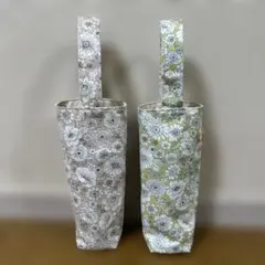 【272】ハンドメイド 500ml水筒カバー2枚セットのサムネイル