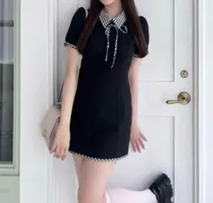 【3way】OLIVE des OLIVE ドッキングミニワンピ ブラック 黒