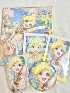 プロセカ 鏡音レン グリッター缶バッジ 色紙 エピカ