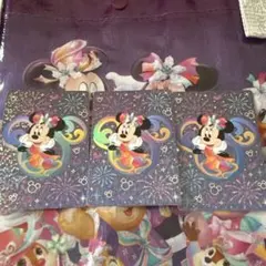 香港ディズニー 20周年記念 ミッキー＆フレンズ トレカ ミニー3枚セット