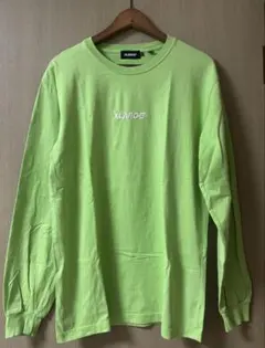 XLARGE 蛍光グリーン ロンt 長袖カットソー M