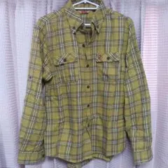 FJALL RAVEN/フェールラーベン◎長袖BDシャツ◎M◎イエロー系◎美品