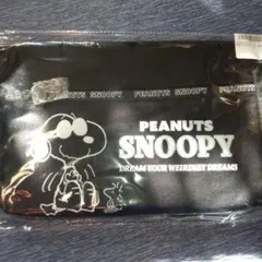 スヌーピー　外ポケット付きショルダーバッグ　ブラック　joe cool