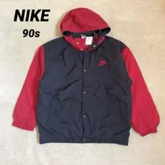 【レア】NIKE NILON JACKET 白タグ　90s 刺繍ロゴ