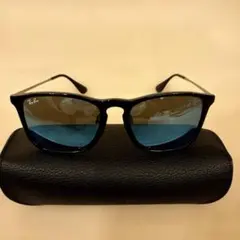美品 Ray-Ban RB4187-F CHRIS 601/55ブルーレンズ