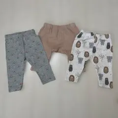 ベビー 女の子 ズボン 3点セット 60-70