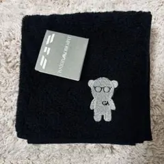 EMPORIO ARMANI ハンカチ タオル ブラック ベア刺繍のサムネイル