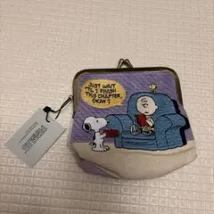 PEANUTS スヌーピー がま口ポーチ 刺繍