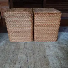 無印良品 ラタンカゴ