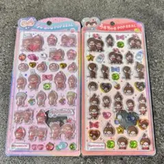 【新品未使用】モンチッチ　うるちゅるポップシール　2種セット