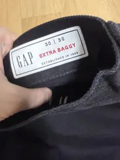 GAP エクストラバギー ブラックデニム 30 30