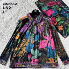 純❤️55☺️様専用 美品レオナール ワンピース ミモレ丈 カシュクール