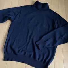 アルマーニ　ゴルフ　タートルネック 紺色　セーター