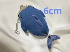 【ハンドメイド】ジンベエザメ　がま口ポーチ