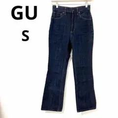 【美品】GU セミフレアジーンズ デニムパンツ S