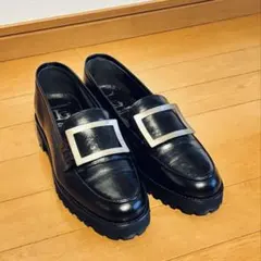 Luca Grossi メタルバックル ローファー