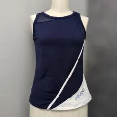 美品！ミカランセ　ミカノ　タンクトップ　ネイビー　ラインスストーンつき