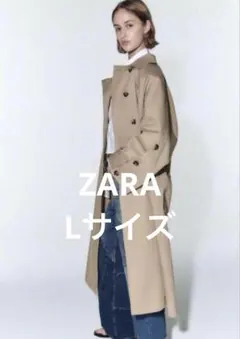 ザラ　オーバーサイズ　トレンチ　コート　L zara
