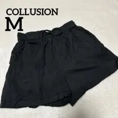 COLLUSION 黒 ブラック ショートパンツ M
