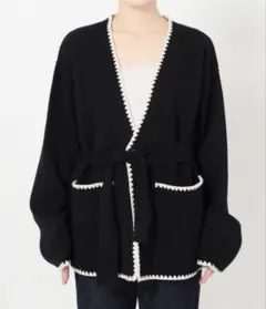 ブランケットステッチニットジャケット　slobe iena