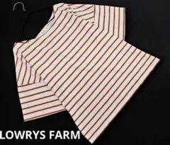 LOWRYS FARM ボーダー 半袖 ワイド幅 カットソー