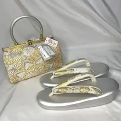 新品　訳あり　フォーマル系　草履　バッグ　セット　Mサイズ　留袖