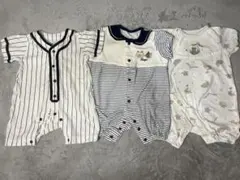 ベビー服カバーオール ロンパース 3点セット