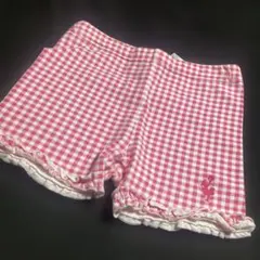 ニットプランナー　KP ピンクギンガムチェックショートパンツ ズボン　パンツ