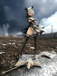 【新品未使用】NieR:Automata 2B ガレージキット 衣装破れver.