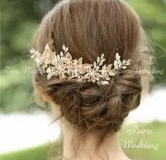 hinanon様専用♡フォロー割♡ゴールドお花ヘッドドレス★ヘアアクセサリー