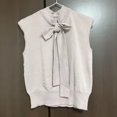【未使用品】 clear リボン ニット トップス ノースリーブのサムネイル