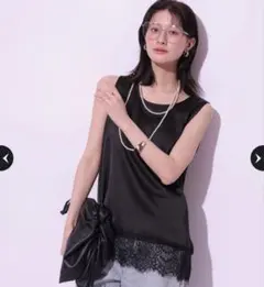 MUSE ミューズ LEOPARD LACE Col Pierrotキャミソール - メルカリ