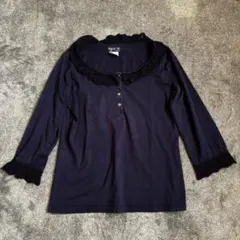 【USED】agnes b. ヘンリーネックレースカットソー　2 アニエスべーのサムネイル