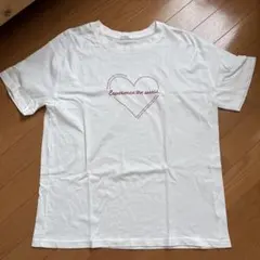 COLZA ハートロゴ 半袖Tシャツ ホワイト L