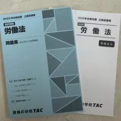 【新品未使用】労働法 問題集・テキストセット 2025年版